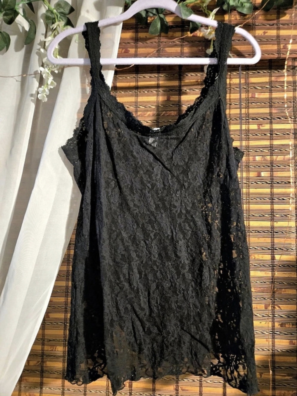 hanky panky Signature Black Lace Unlined Camisole Plus
